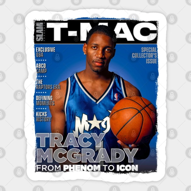 T-Mac - Slam mag Sticker by Buff Geeks Art